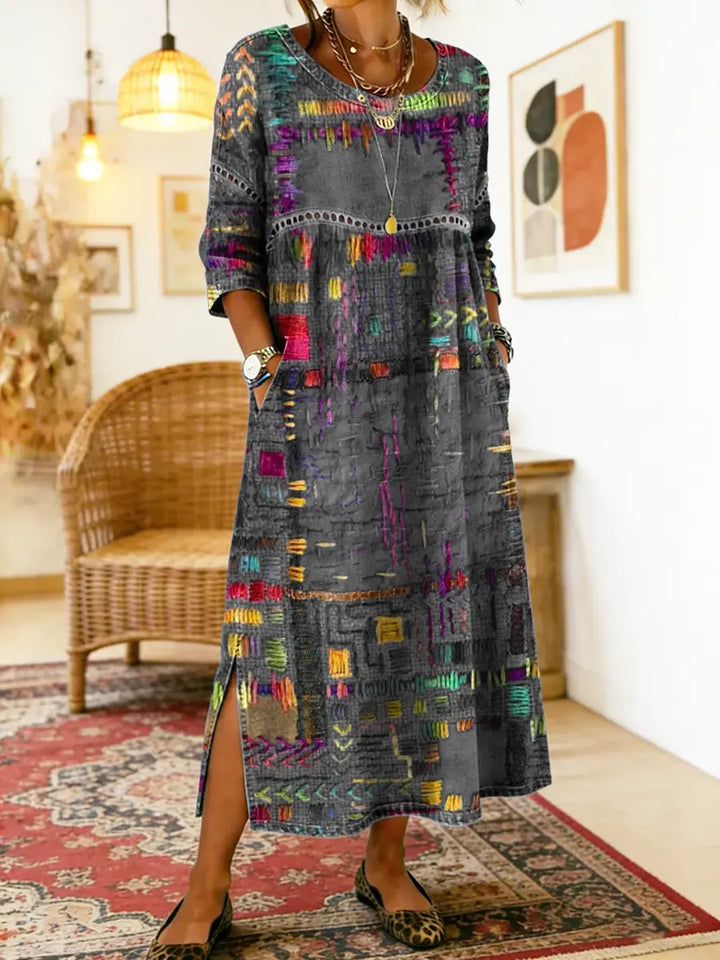 Sophie | Ethnic Patchwork Dress