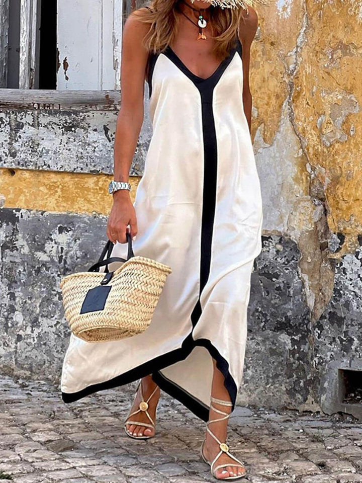 Delphine | Colorblock Midi Dress