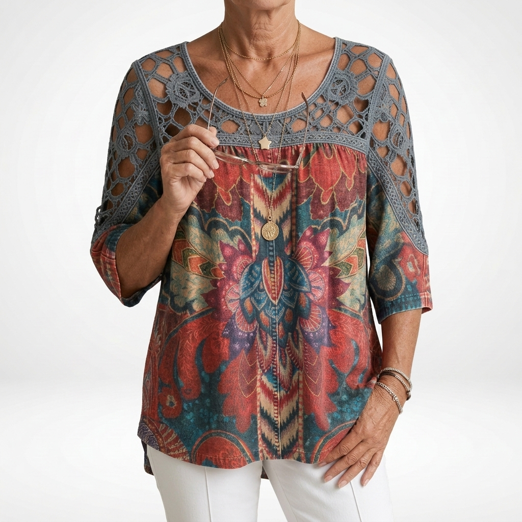 Soleil | Printed Boho Blouse