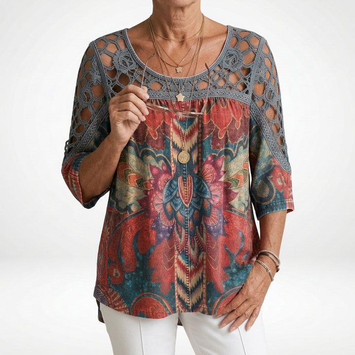 Soleil | Printed Boho Blouse