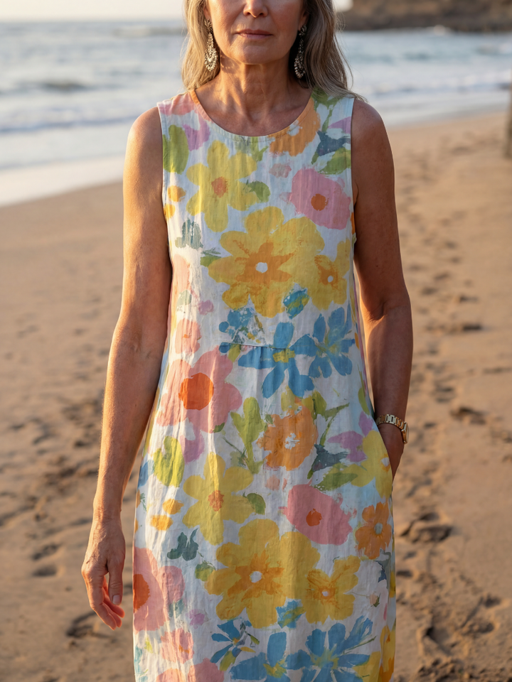 Elara | Textured Midi Dress