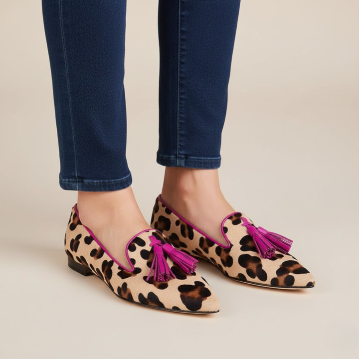 Clara | Leopard Print Loafers