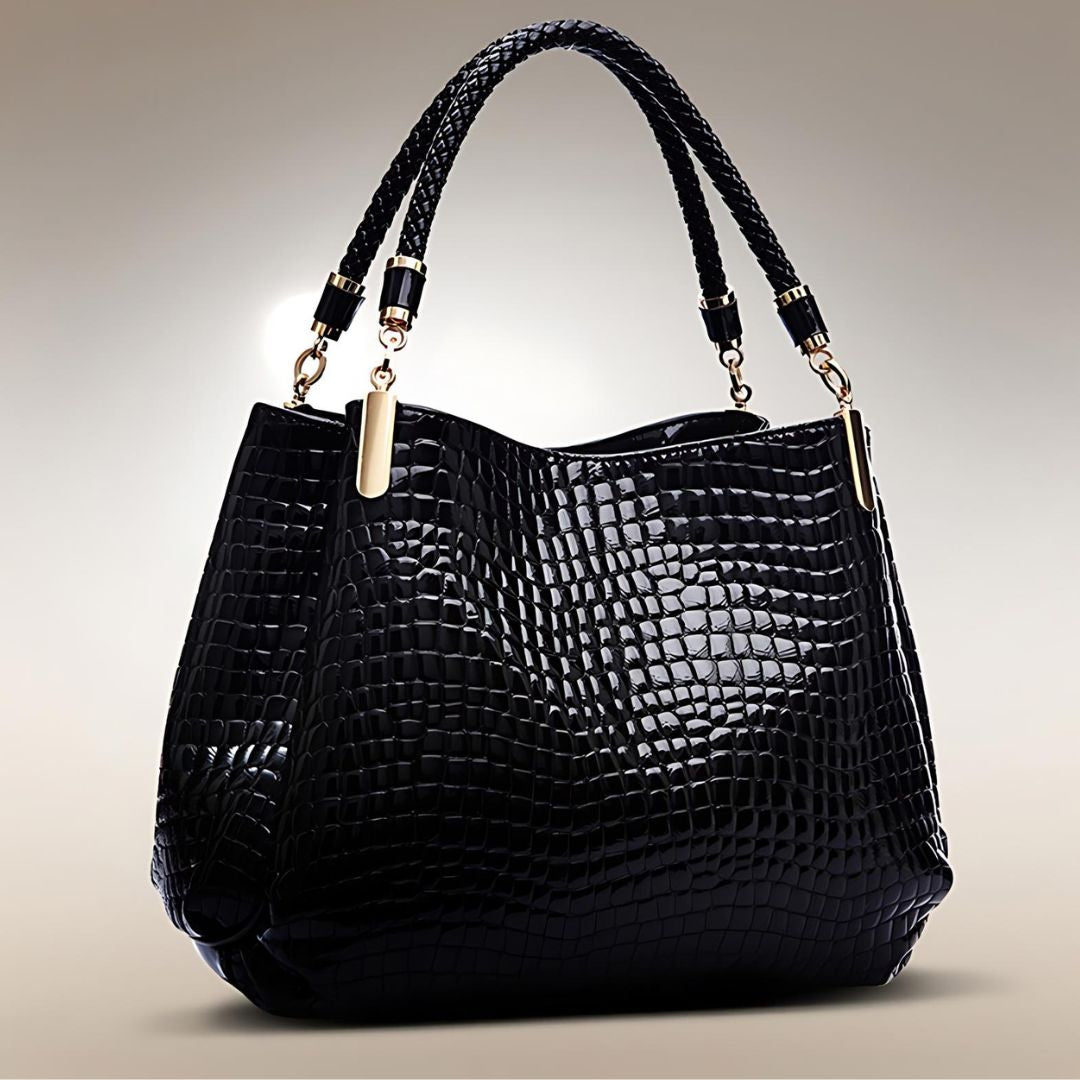 Fiona | Crocodile Shoulder Bag