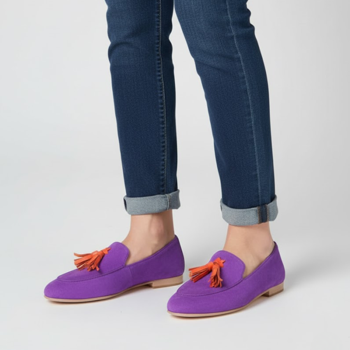 Aurelia | Suede Tassel Loafers