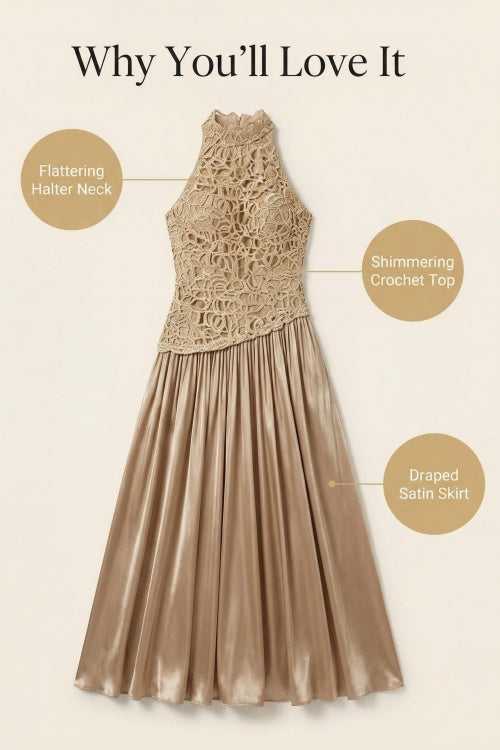 Lila | Lace Splice Maxi Dress