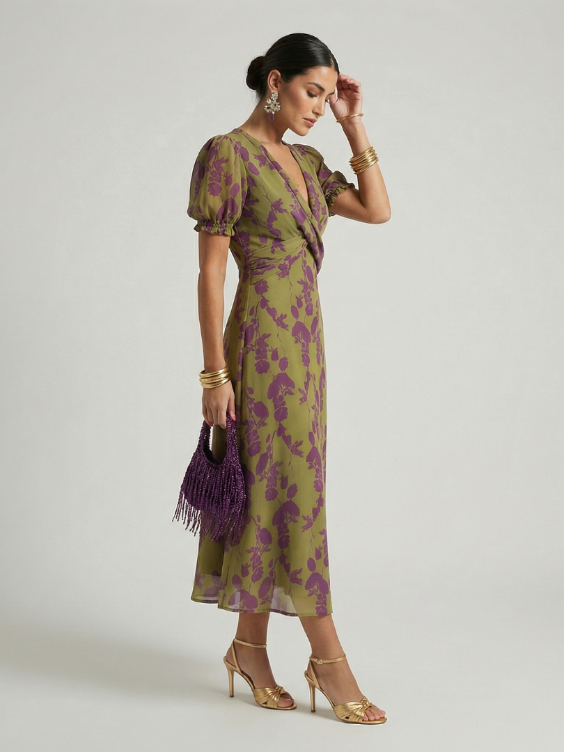 Seraphina | Floral Midi Dress