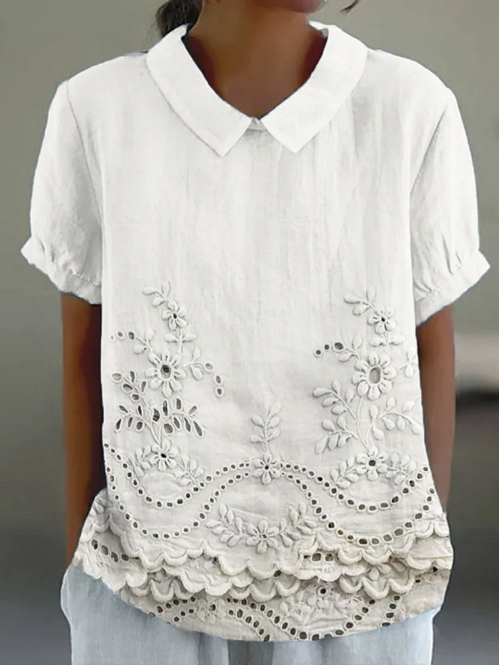 Amara | Embroidered Floral Shirt