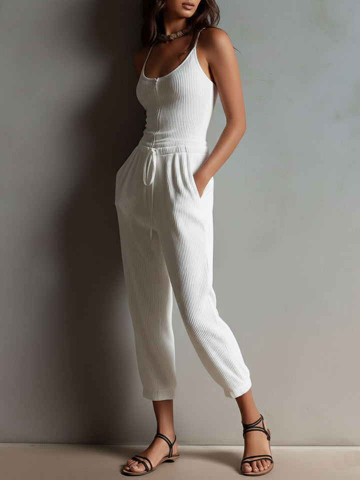 Celeste | Casual Ribbed Jumpsuit