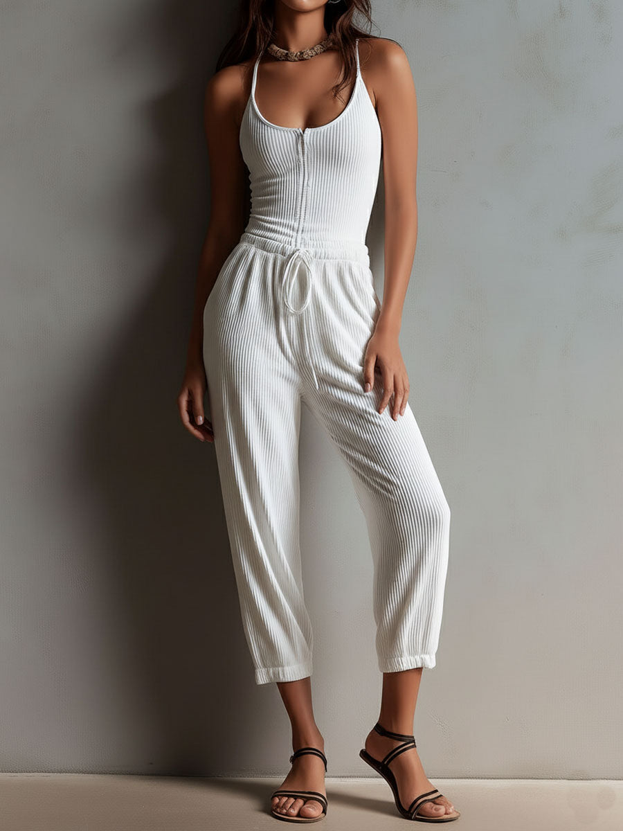 Celeste | Casual Ribbed Jumpsuit