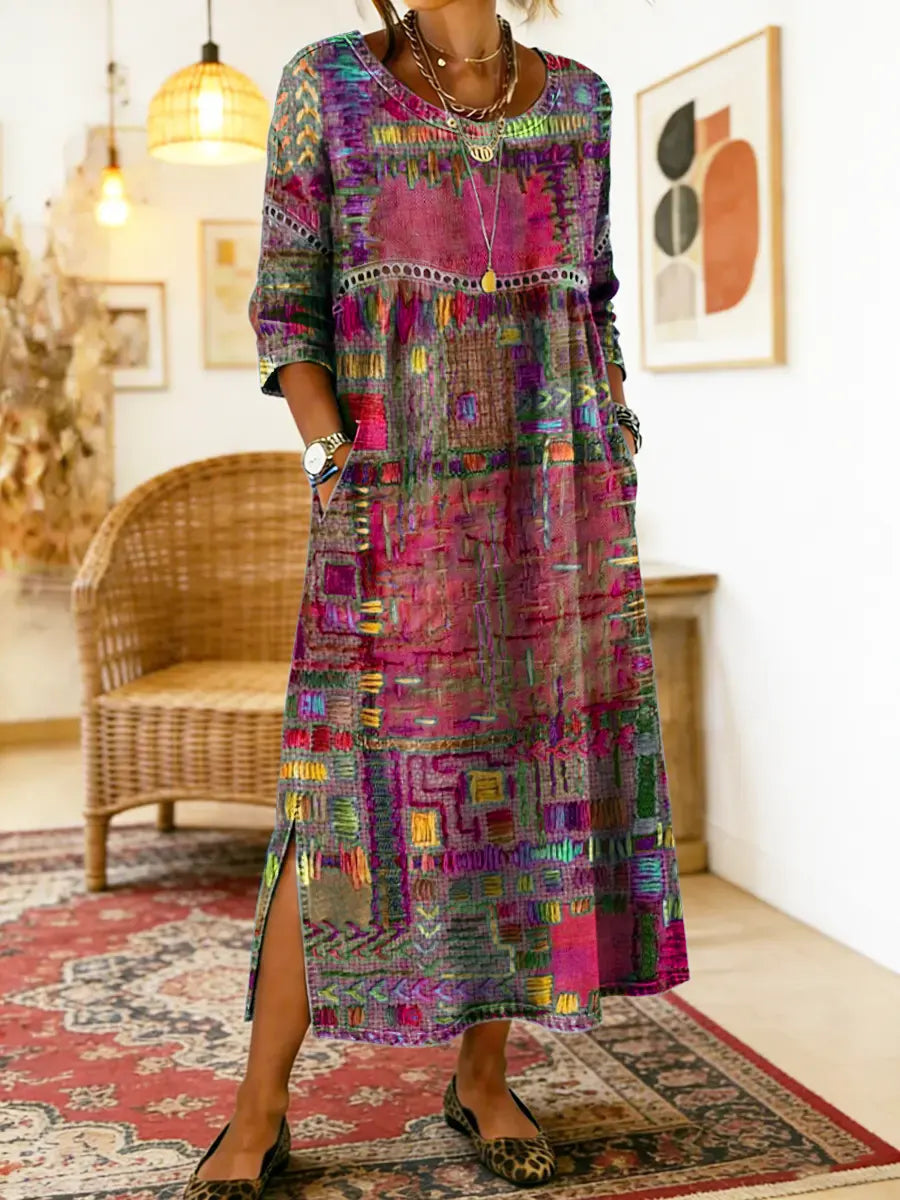 Sophie | Ethnic Patchwork Dress