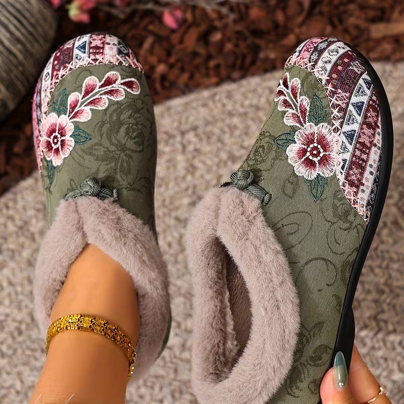 Selene | Floral Ankle Boots