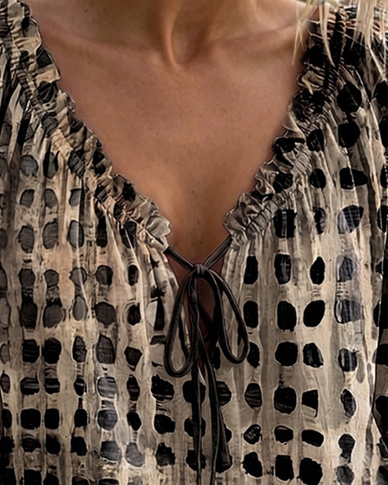Cecilia | Polka Dot Blouse