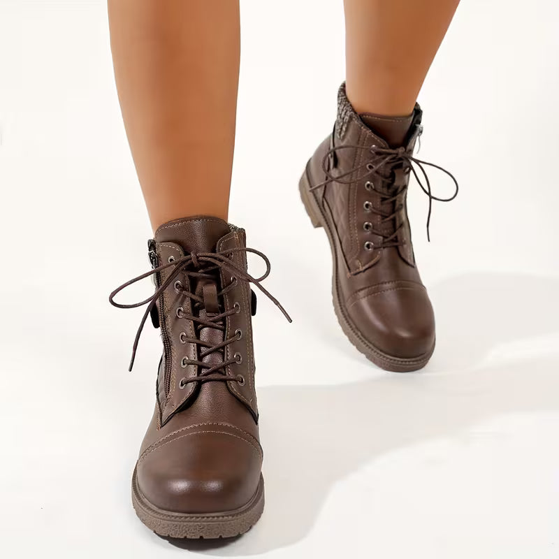 Elowen | Knit Round Toe Boots