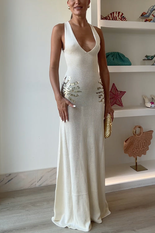 Elara | V-Neck Maxi Dress