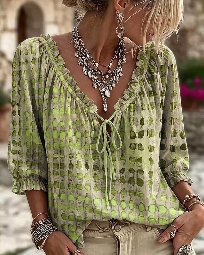 Cecilia | Polka Dot Blouse