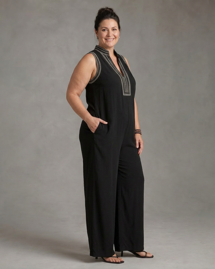 Aurelia | V Neck Jumpsuit