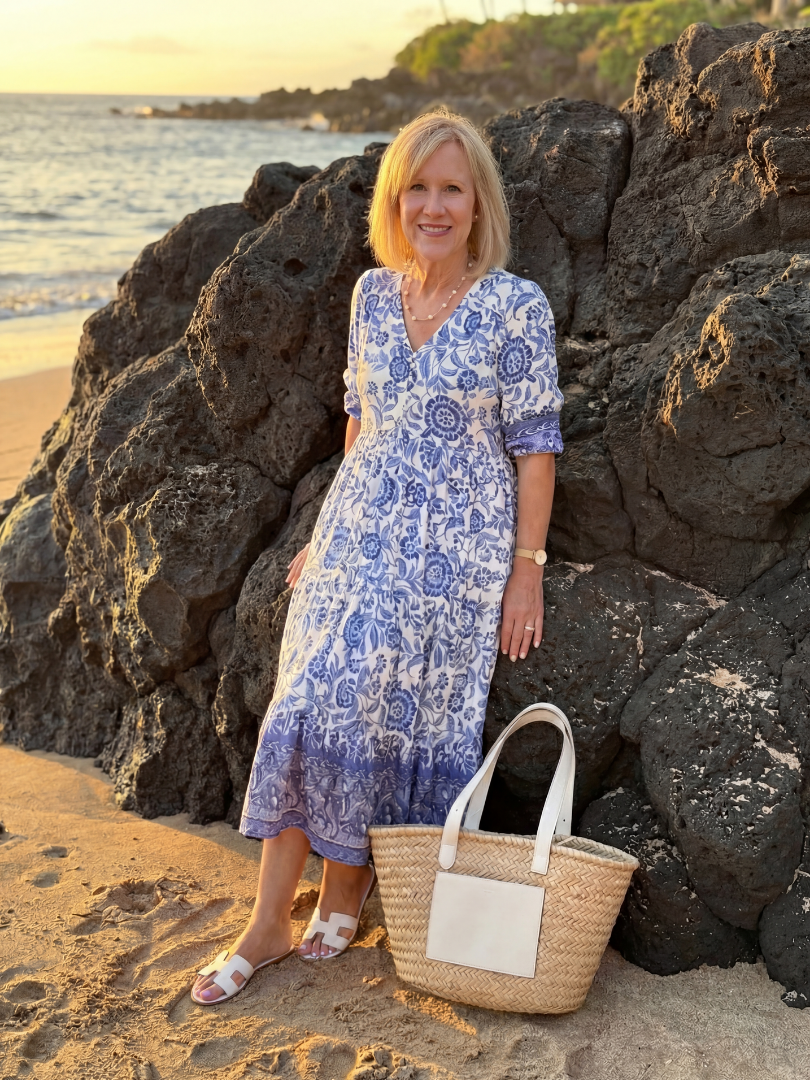 Celia | Floral Midi Dress