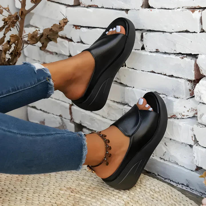 Seraphina | Slip-On Wedge Sandals