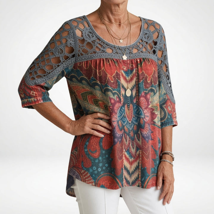 Soleil | Printed Boho Blouse