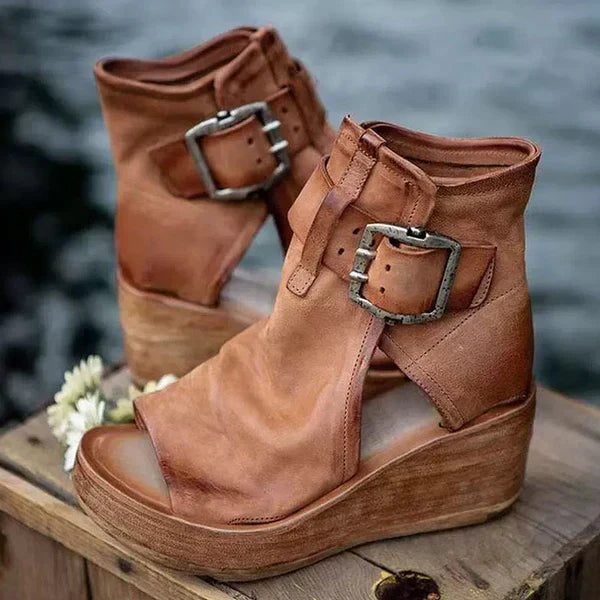 Isolde | Boho Wedge Sandals