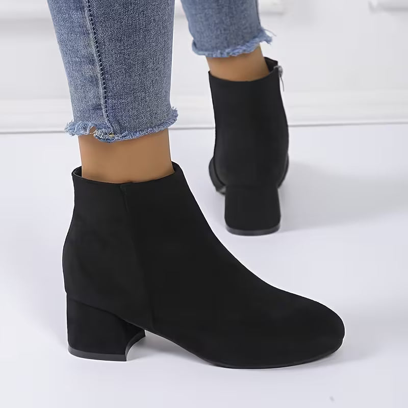 Elara | Block Heel Ankle Boots