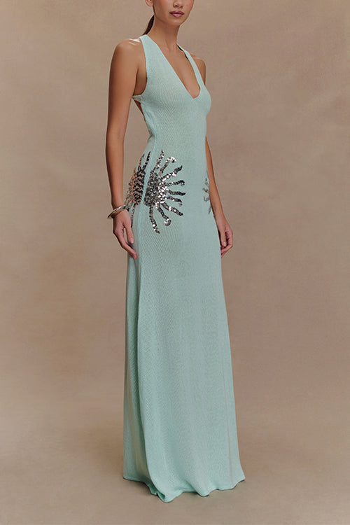 Elara | V-Neck Maxi Dress