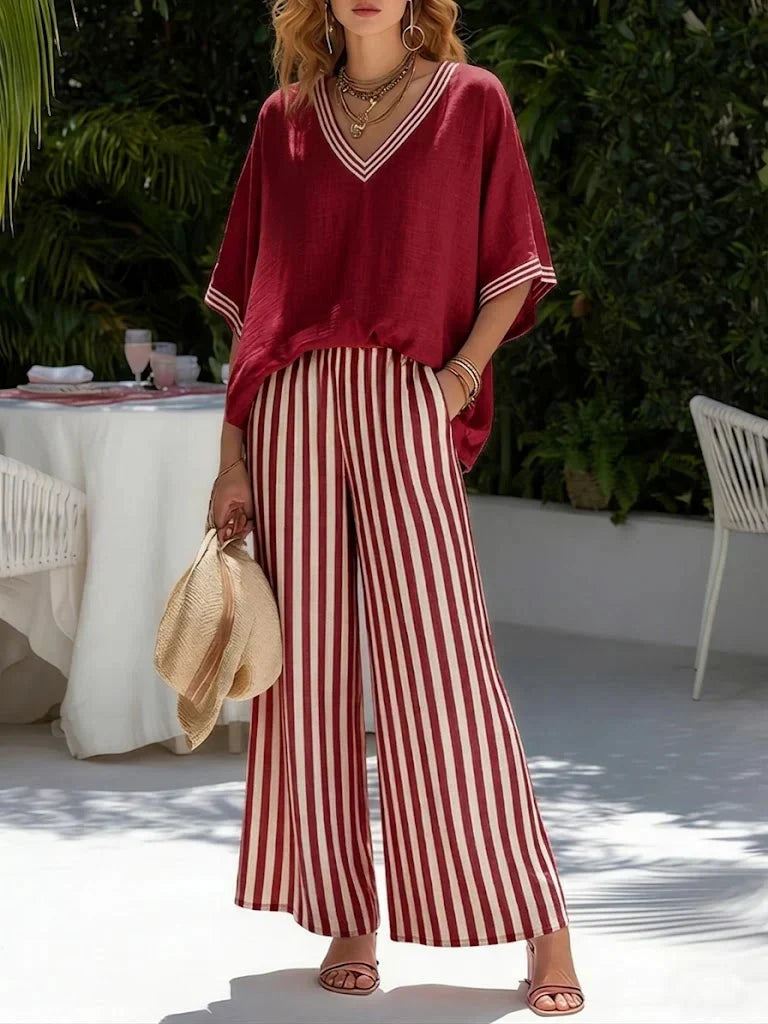 Celia | Striped Two-Piece Set