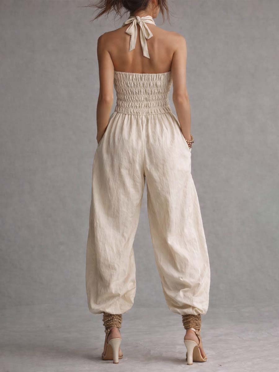 Livia | Cotton Balloon Jumpsuit