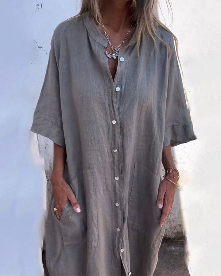 Liora | Elegant Shirt Dress