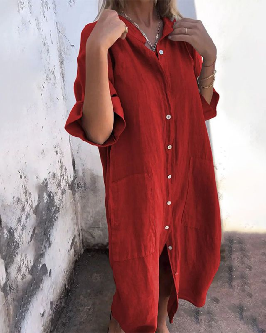 Liora | Elegant Shirt Dress