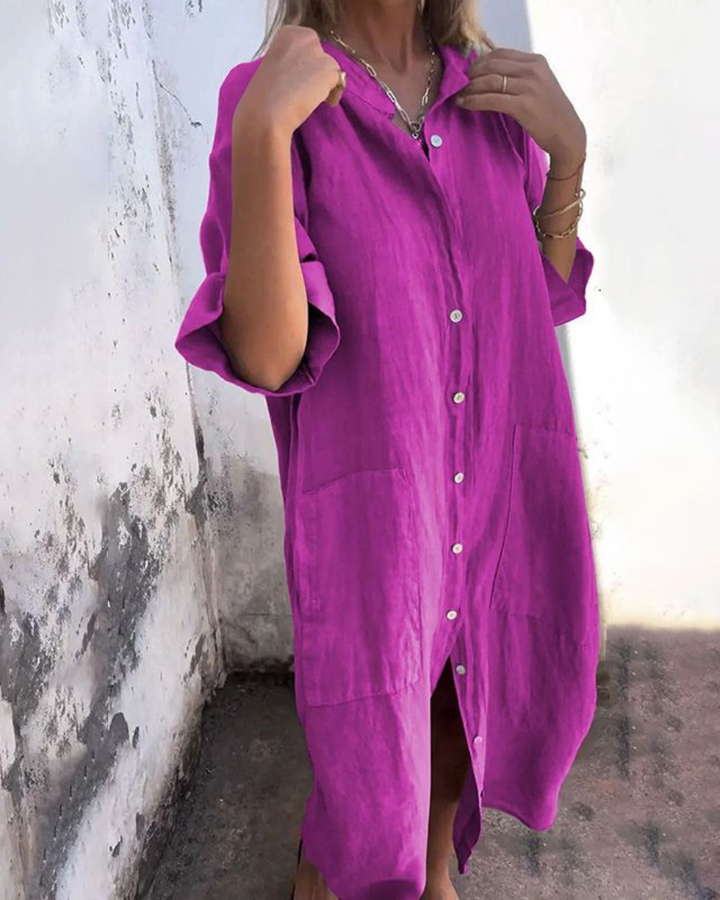 Liora | Elegant Shirt Dress