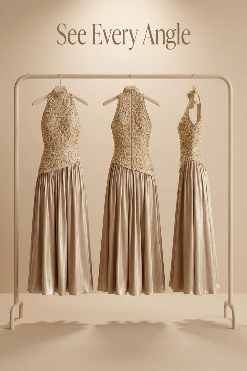 Lila | Lace Splice Maxi Dress