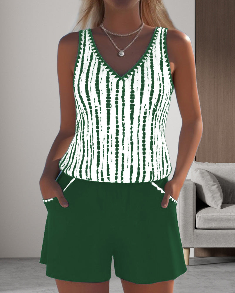 Lila | V-Neck Swimsuit Set