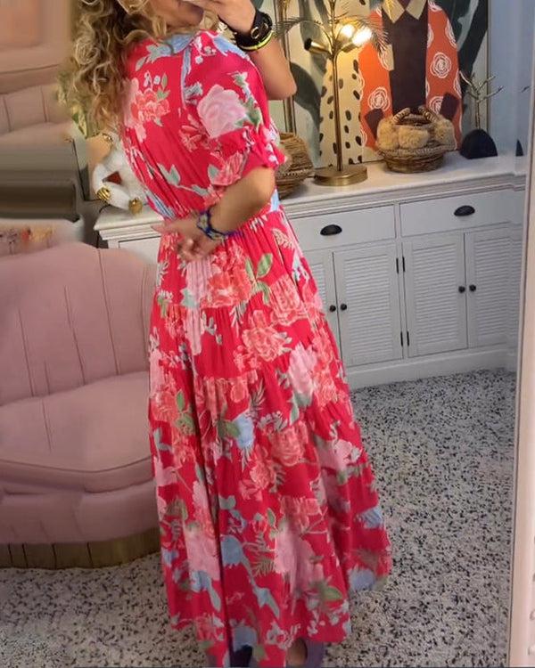 Elara | Floral Maxi Dress