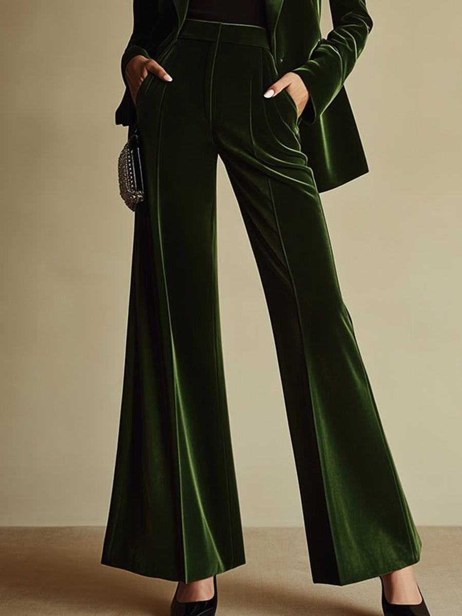 Solene | Velvet Power Suit