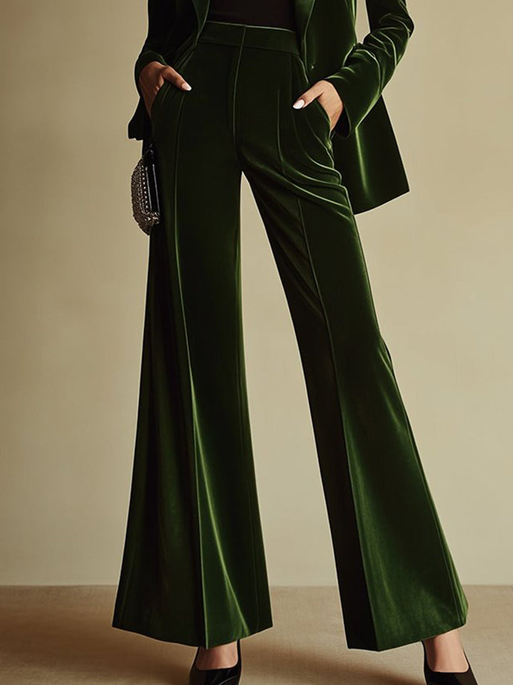 Solene | Velvet Power Suit