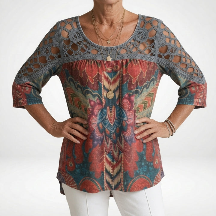 Soleil | Printed Boho Blouse