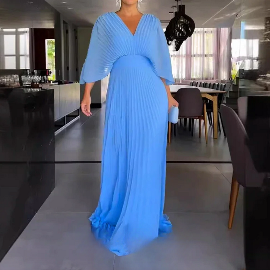 Celeste | Pleated Maxi Dress