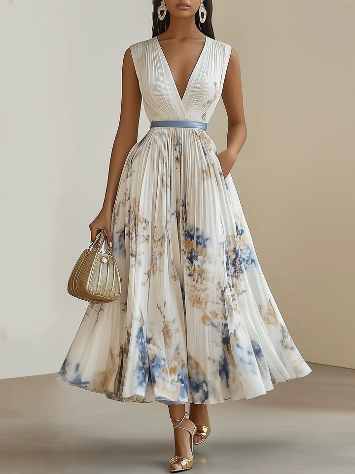 Aurelia | V-Neck Midi Dress