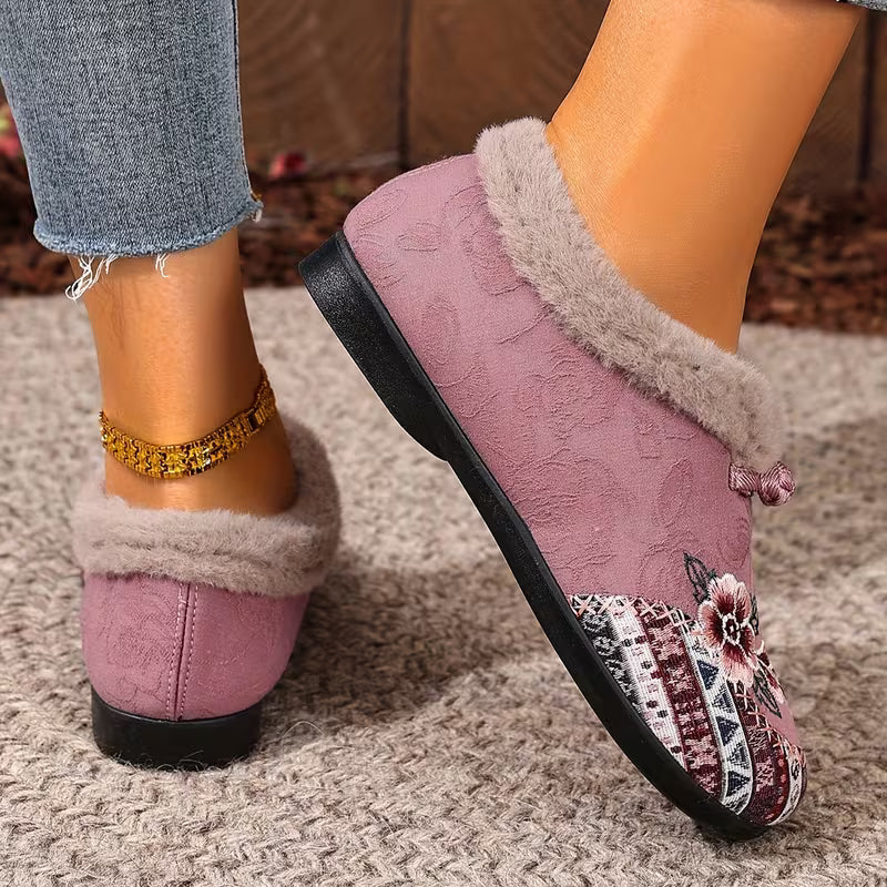 Selene | Floral Ankle Boots