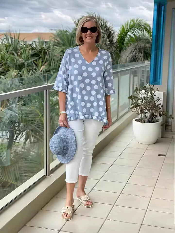 Lara | V-Neck Blouse