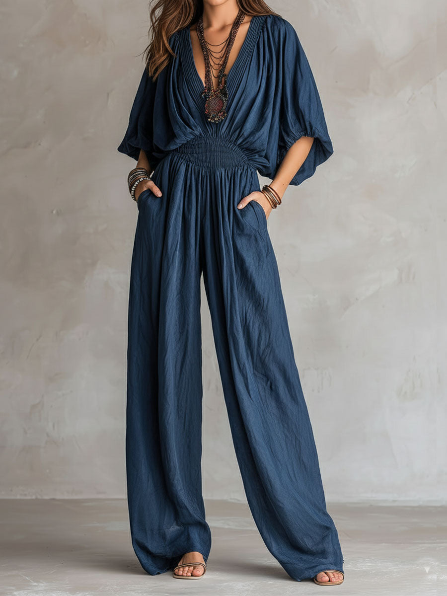 Sarina | Smocked Waist Jumpsuit