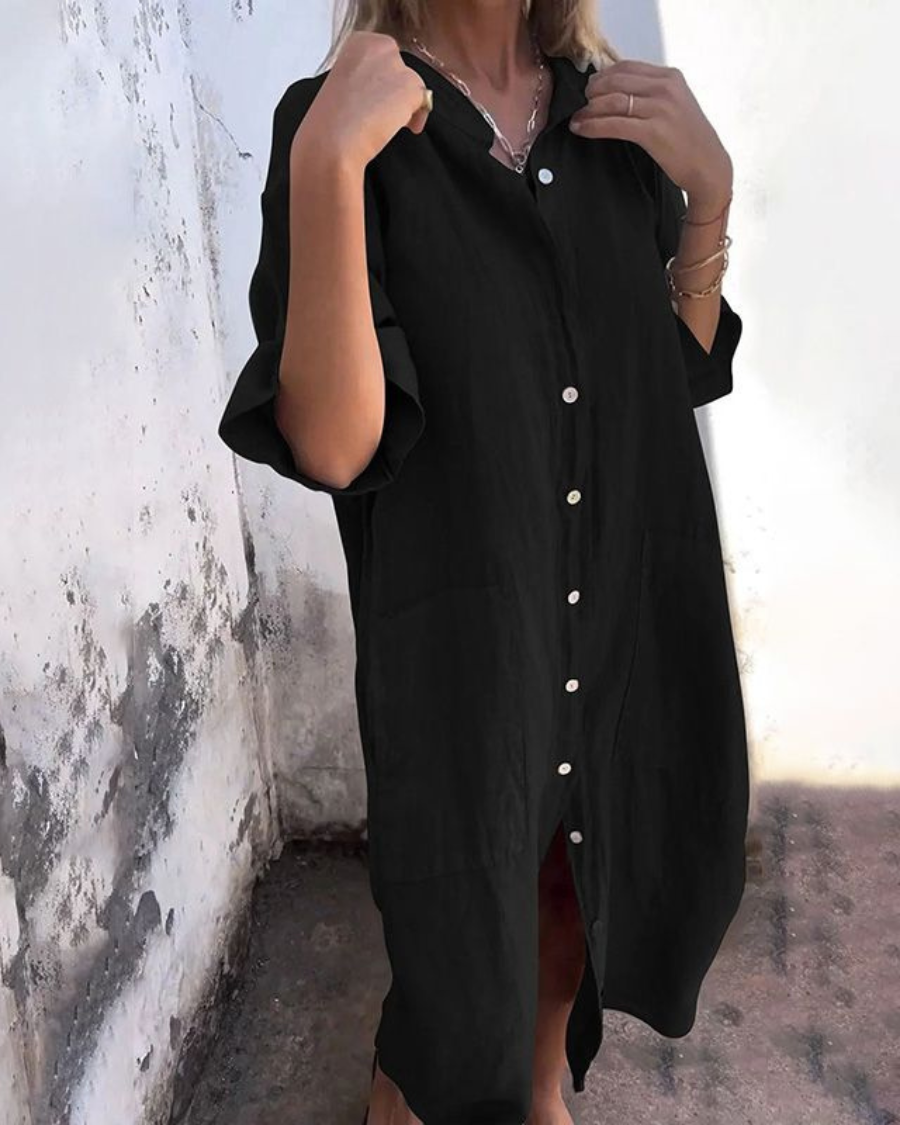 Liora | Elegant Shirt Dress