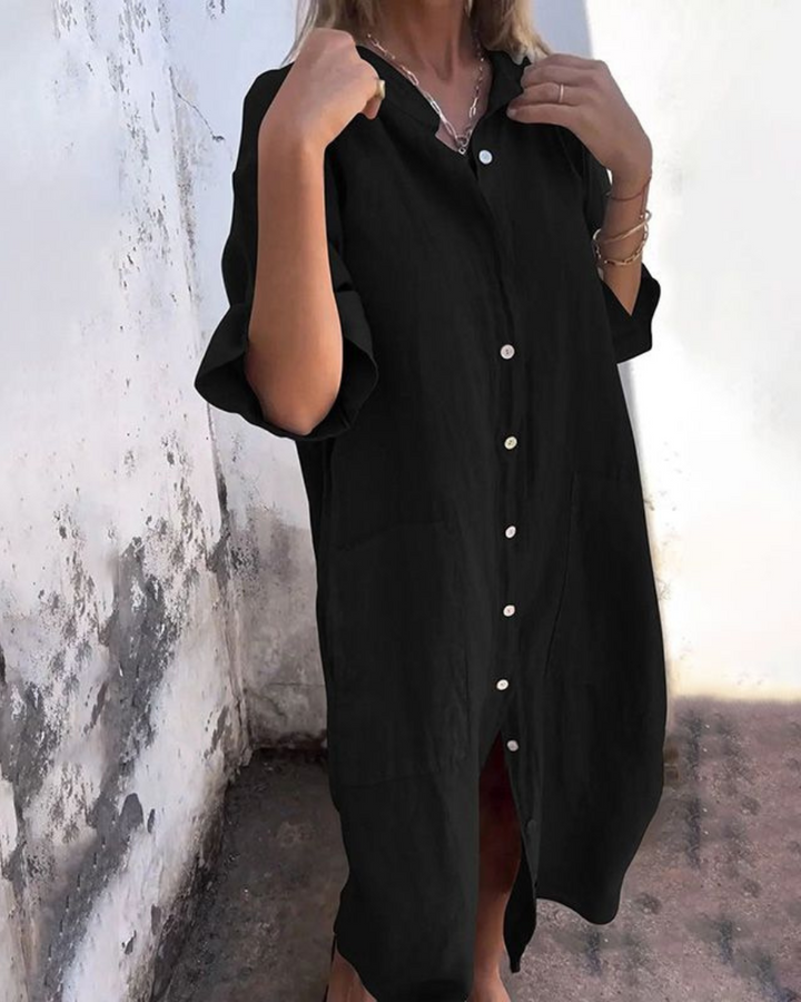 Liora | Elegant Shirt Dress