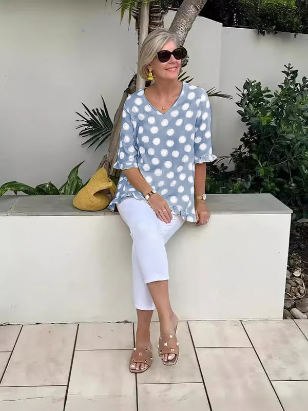 Lara | V-Neck Blouse