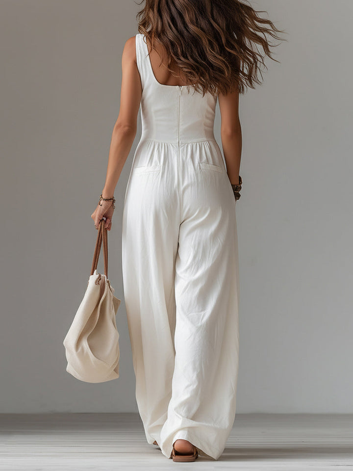 Elowen | Sleeveless Wide-leg Jumpsuit