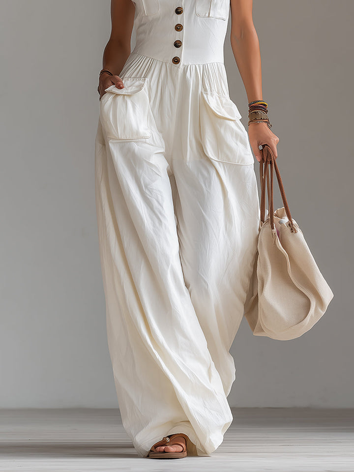 Elowen | Sleeveless Wide-leg Jumpsuit