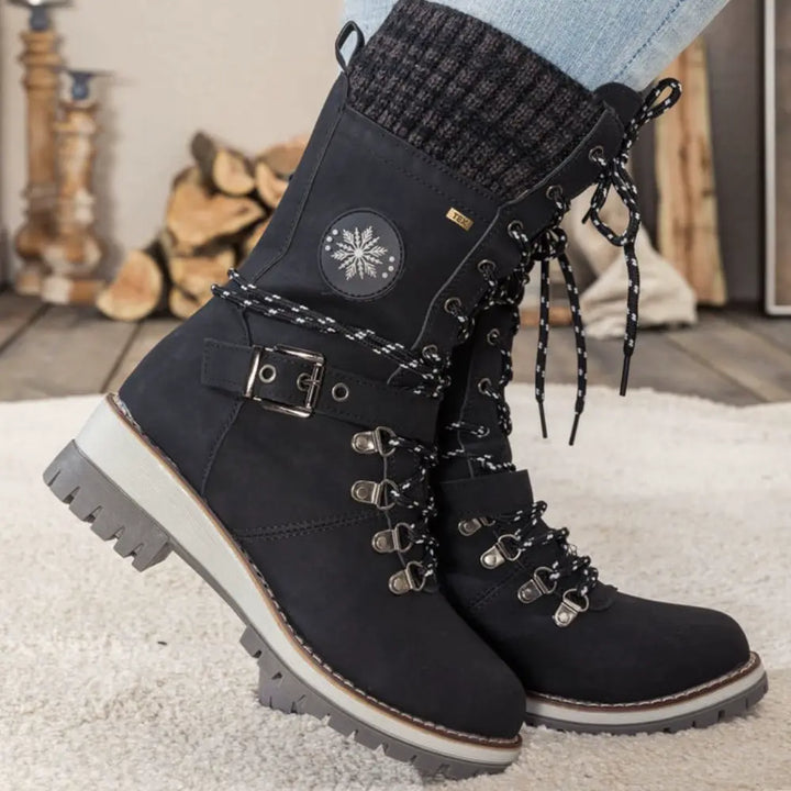 Amara | Knit Cuff Boots