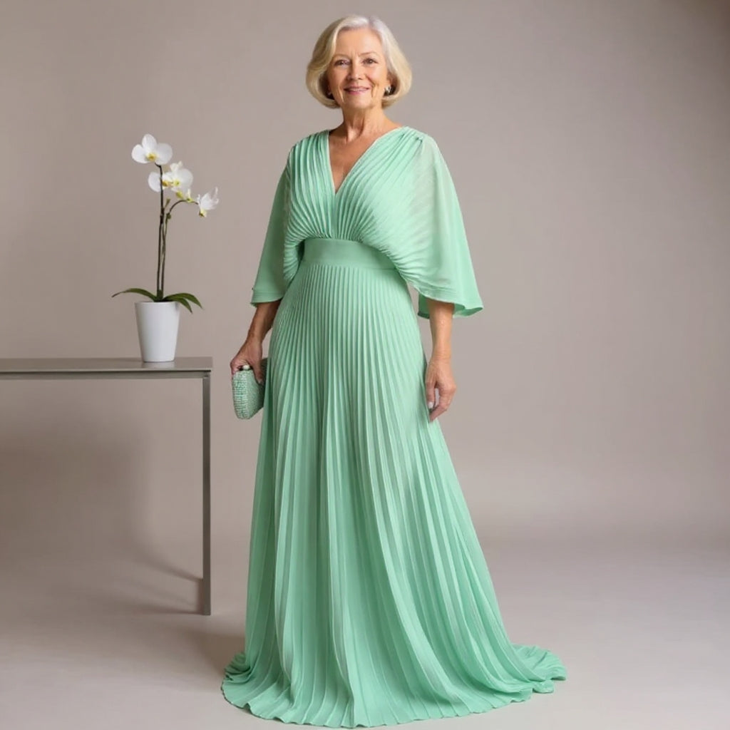 Celeste | Pleated Maxi Dress