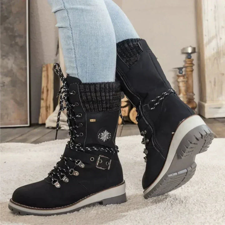 Amara | Knit Cuff Boots
